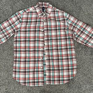 GAP - Men’s Plaid Dress Shirt - Medium